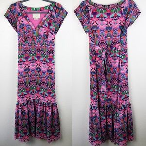 Anthropologie Vanessa Virginia Peplum Maxi